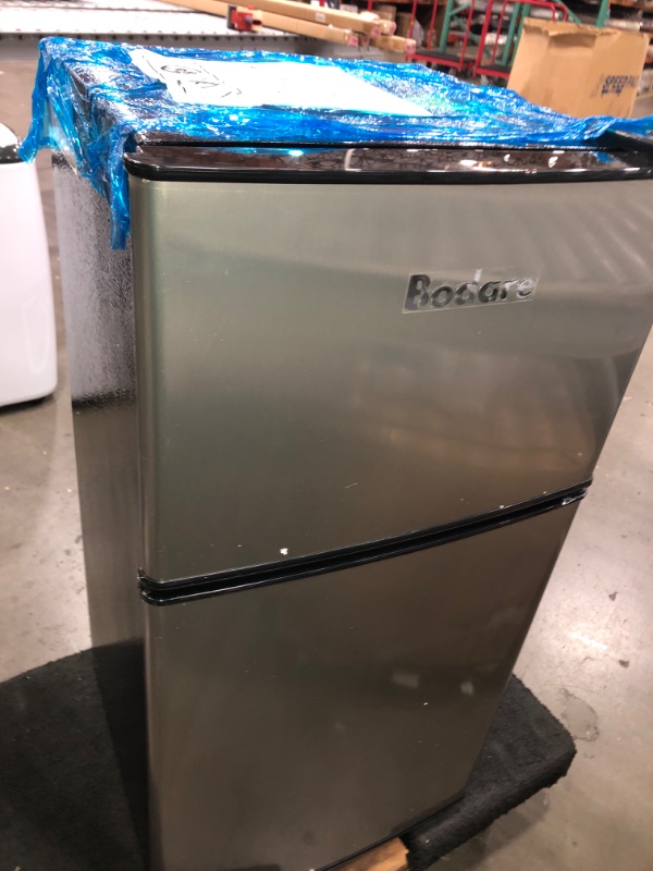 Photo 2 of *BOTTOM GETS SLIGHTLY COLD** Bodare Mini Fridge with Freezer Quite: 3.2 Cu.Ft Mini Refrigerator with 2 Doors - Small Refrigerator Energy-Efficient Compact Refrigerator - Small Fridge for Bedroom Dorm Office Apartment 