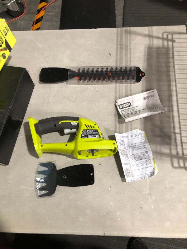 Photo 4 of ***MISSING PARTS - SEE NOTES***
Ryobi P2900B ONE+ 18-Volt Lithium-Ion Cordless Grass Shear and Shrubber - Battery and Charger Not Included