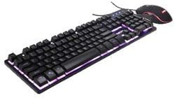 Photo 1 of Netis KM7101 Tri-Color LED USB Wired Gaming Keyboard and 3200 DPI Gaming Mouse Combo | 3 Colors Changeable Mechanical Feel Keyboard for PC Laptop Computer Game and Work
