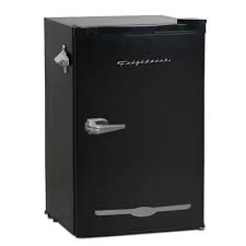 Photo 1 of 3.2 cu. ft. Retro Mini Fridge in Black
