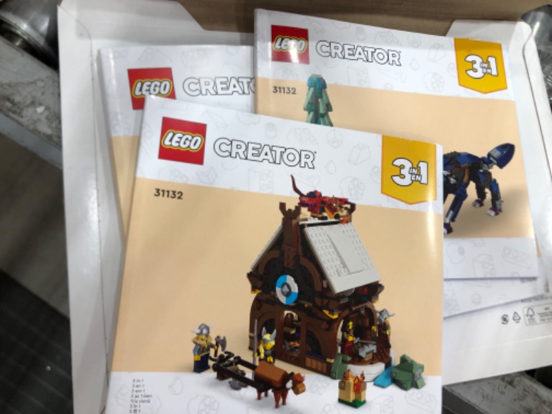 Photo 3 of *MISSING BAGS* LEGO Creator 3in1 Viking Ship and The Midgard Serpent 31132 Building Toy Set for Boys, Girls, and Kids Ages 9+ (1,192 Pieces) FrustrationFree Packaging