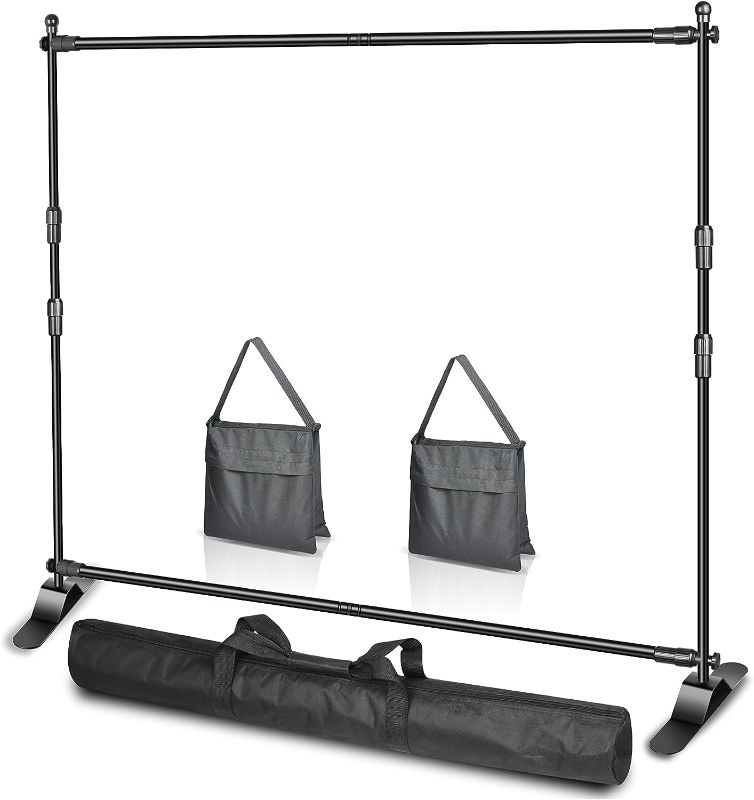 Photo 1 of 10 x 8ft (W X H) Photo Backdrop Banner Stand 