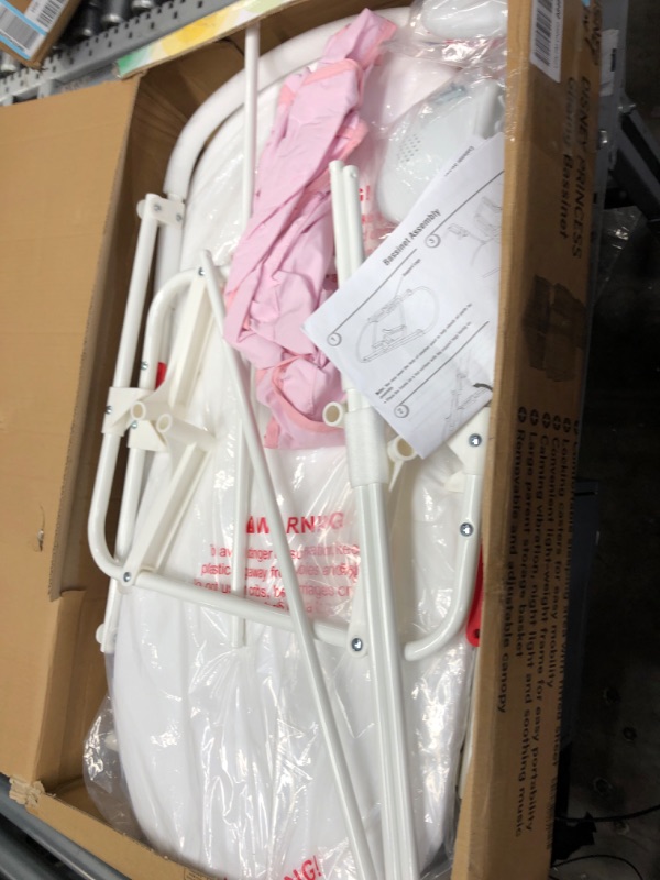 Photo 2 of ***SEE NOTES***Delta Children Gliding Bassinet Disney Princess