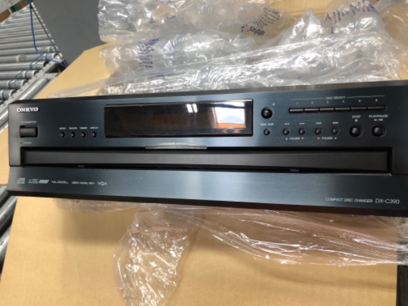 Photo 1 of Onkyo DXC390 6-Disc Carousel Changer CD Player, Black