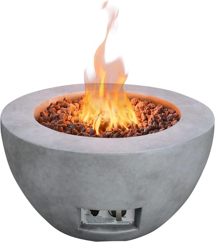 Photo 1 of 
Kante 25 Inch Propane Fire Table, 50,000 BTU Large Concrete Fire Pit Table for Outdoor Garden Patio, Smokeless Gas Fire Pit with Waterproof Cover, Side...
Color:Concrete
Item Shape:Concrete Bowl