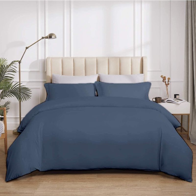 Photo 1 of 
Comforter Only**Saferay Green 3 Pc Duvet Cover Set Oversized King Plus 120"x128" 100% Egyptian Cotton Luxury Soft & Breathable 600 Thread Count with Zipper...
Size:Steel Blue