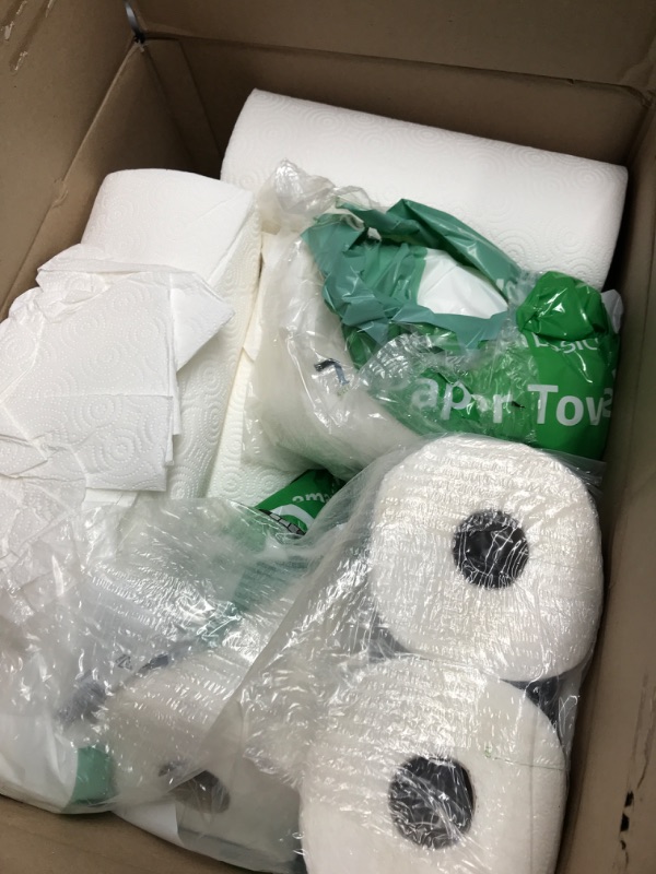 Photo 2 of *USED* Amazon Basics 2-Ply Paper Towels, Flex-Sheets, 150 Sheets per Roll, 12 Rolls (2 Packs of 6), White (Previously Solimo) 6 Count (Pack of 2)