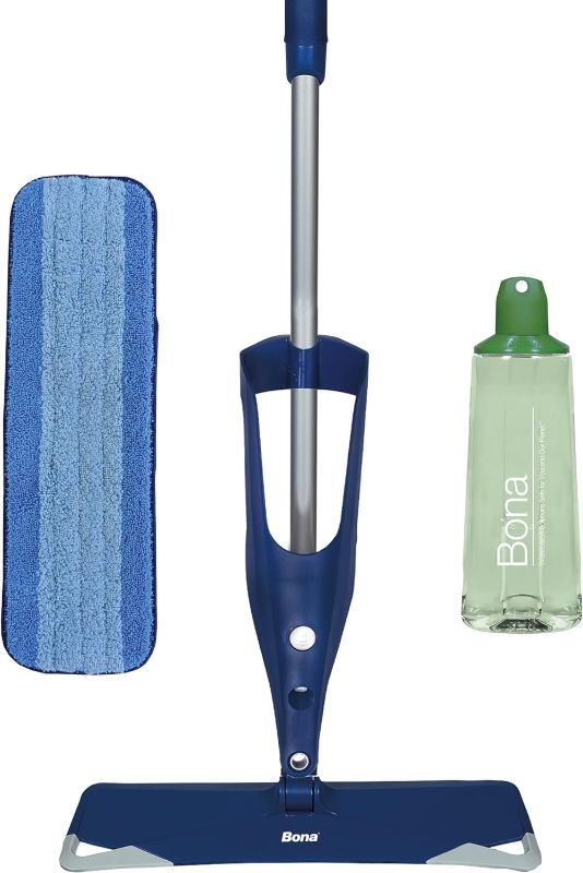 Photo 1 of Bona Multi-Surface Floor Premium Spray Mop - Includes Floor Cleaning Solution and Machine Washable Microfiber Cleaning Pad - For Stone, Tile, Laminate and Vinyl LVT/LVP Floors