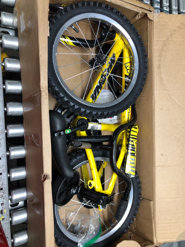 Photo 2 of *****UNKNOWN IF COMPLETE******Magna Dynacraft Major Damage Bike, 12-20-Inch Wheels, Boys Ages 3-10 Years Old Yellow 16 " 16-inch Wheels