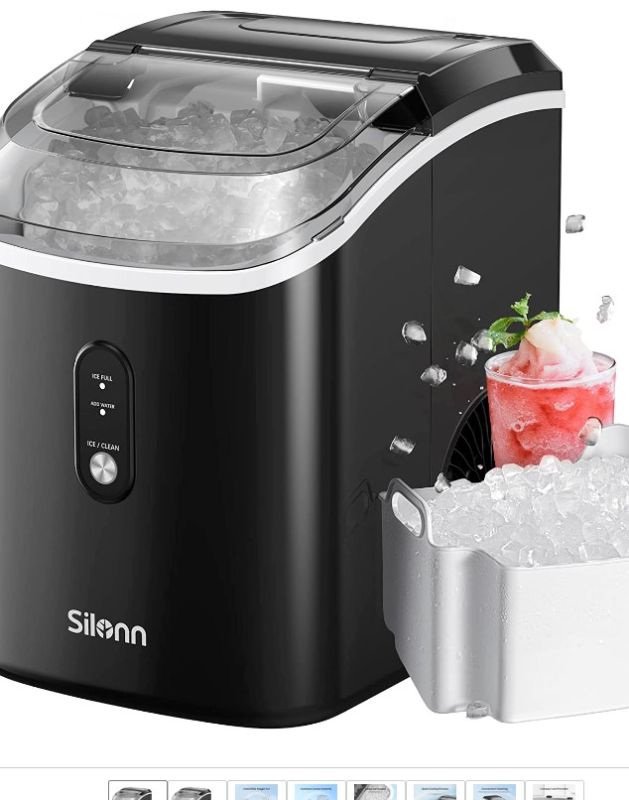 Photo 1 of Nugget Countertop Ice Maker, Chewable Pellet Ice Machine with Self-Cleaning Fun
