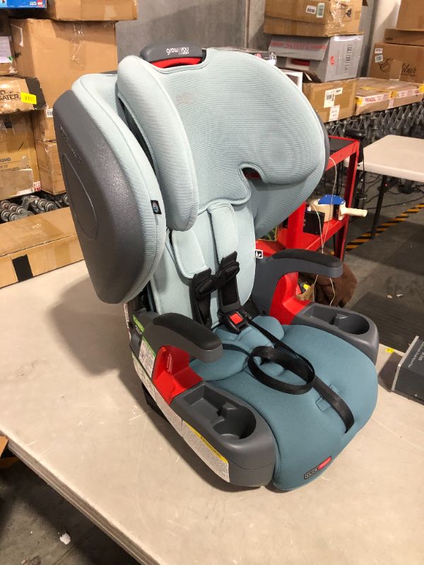 Photo 2 of ***FRONT TAB IS BROKEN - SEE PICTURES***
Britax Grow with You ClickTight+ Harness-to-Booster, Green Ombre SafeWash Car Seat