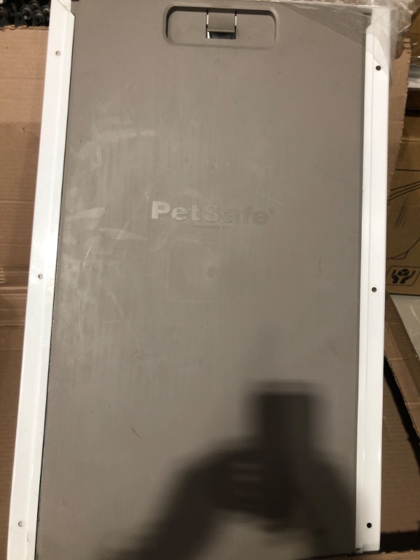 Photo 2 of **PARTS ONLY NON REFUNDABLE NO RETURNS*
**USED*PetSafe Extreme Weather Dog and Cat Door - Aluminum Frame Pet Door - X-Large Aluminum X-Large