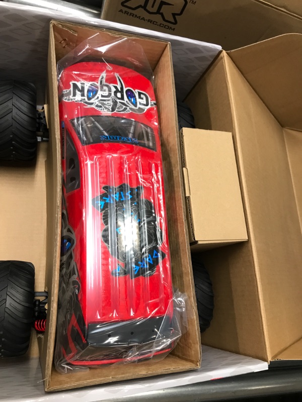 Photo 2 of ARRMA RC Truck Gorgon 2 Wheel Drive MT 1/10 RTR (Ready-to-Run Battery and Charger Included) Smart 3300 7C S120 USB Red ARA3230ST2