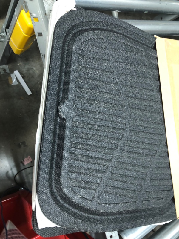 Photo 2 of CASS Pass Carbon Leather Car Floor Mats -3D Waterproof All Weather, Universal Trim to Fit & Anti-Slip Burr Bottom Safety & Light Easy Clean Install for SUV Truck Auto (Black) 4 Piece Sedan Van black carbon fiber