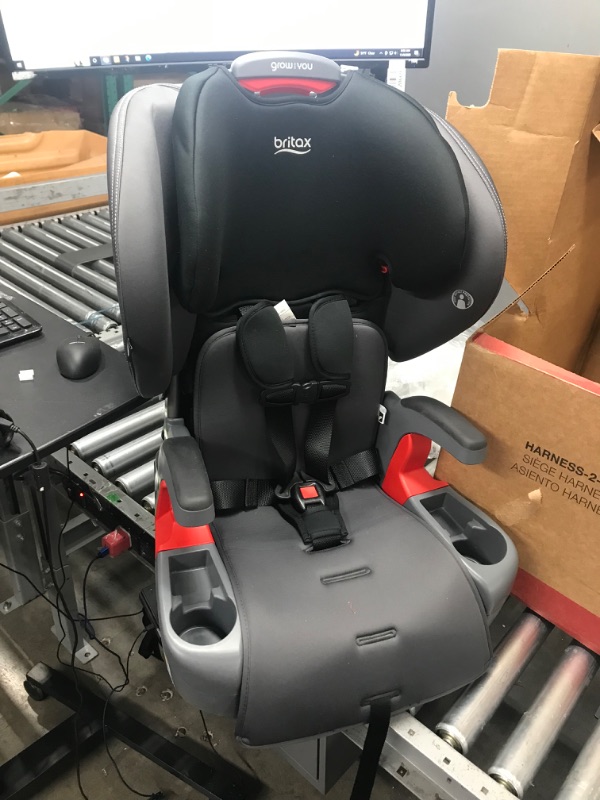 Photo 1 of Britax Grow with You ClickTight Harness-2-Booster Car Seat, Cool Flow Gray ClickTight Cool Flow Gray
