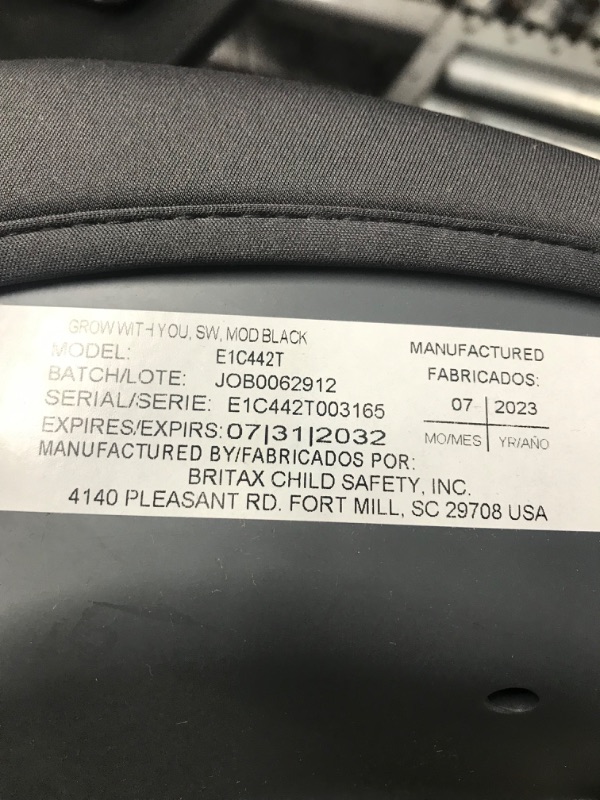 Photo 1 of Britax Grow with You ClickTight Harness-2-Booster Car Seat, Cool Flow Gray ClickTight Cool Flow Gray