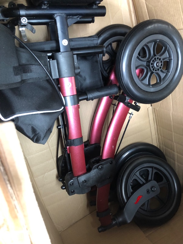 Photo 2 of 
Color is Different****ELENKER Steerable Knee Walker with 10" Front Wheels Deluxe Medical Scooter for Foot Injuries Compact Crutches Alternative Black
Color:Black