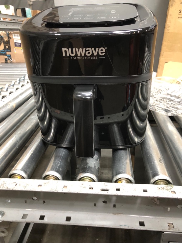 Photo 1 of 
Nuwave Brio 8-Qt Air Fryer, Powerful 1800W, Easy-to-Read Cool White Display, 50°-400°F Temp Controls, 100 Presets & 50 Memory, 3 Wattages 700, 1500,...
Style:8QT Brio
