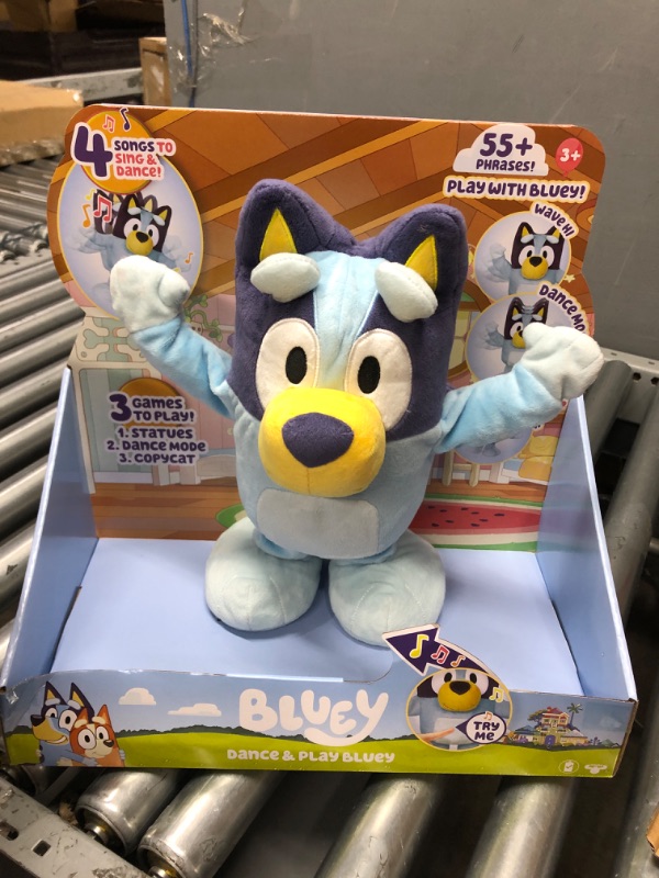 Photo 2 of ***UNABLE TO TEST***Bluey Dance and Play 14" Animated Plush | Over 55 Phrases and Songs, Multicolor