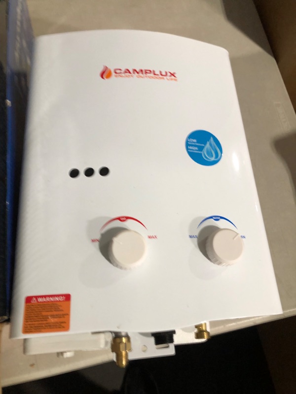 Photo 3 of ***FOR PARTS - NONREFUNDABLE - SEE NOTES***
Camplux 5L 1.32 GPM Outdoor Portable Propane Tankless Water Heater