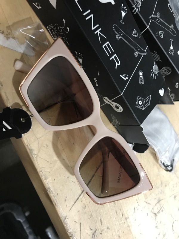 Photo 1 of VANLINKER Small Trendy Skinny Cat Eye Sunglasses Women Retro Tiny Square Shade VL9555