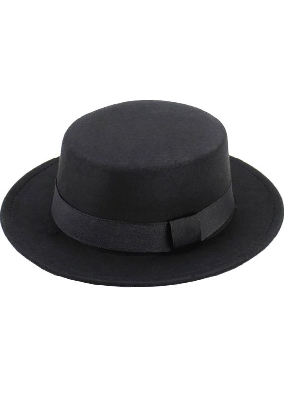 Photo 1 of Women's Felt Panama Hats Classic Wide Brim Rancher Fedora with Belt Buckle (M-L)