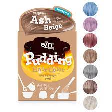 Photo 1 of eZn Pudding Hair Dye Ammonia-Free Permanent Hair Color Ash Beige Self Hair Dye DIY Kit Contain Keratin Made in Korea Beauty
