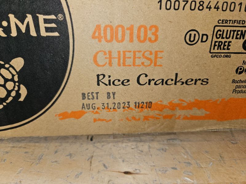 Photo 2 of (EXPIRED AUG 2023) Kame Cheese Rice Crackers (12PK) (3.5Oz Bags) 