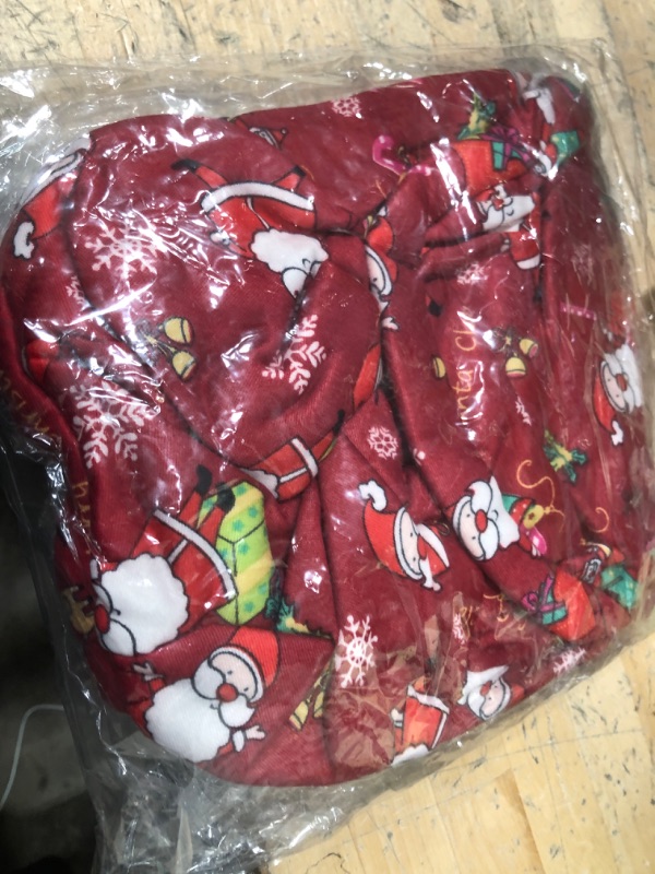 Photo 2 of  Dog Christmas Shirt Elf Pet Clothes Xmas Puppy Santa Cluas Clothing Cat Chrisatmas Outfit Set (S) S (Chest:13.5") Christmas