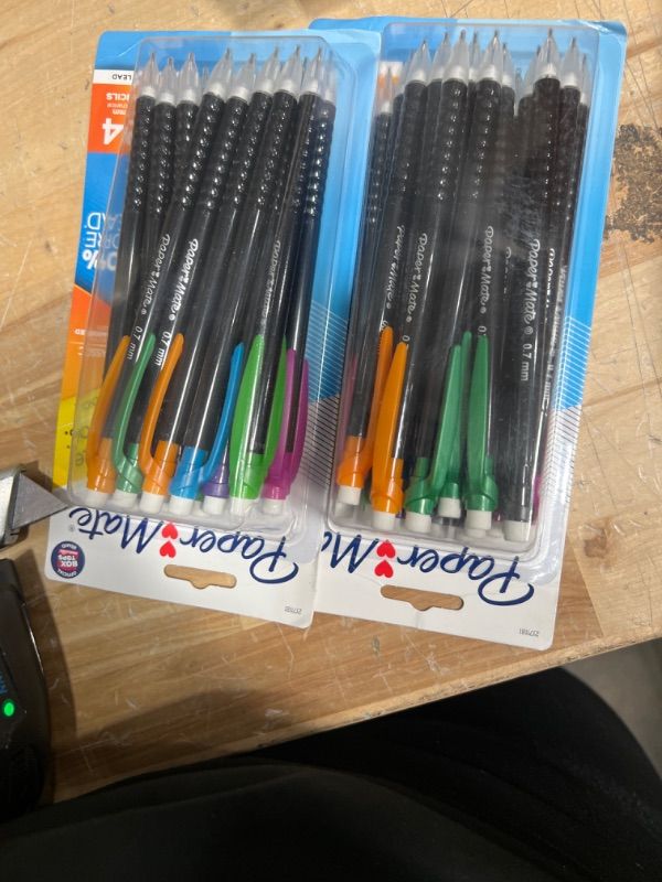 Photo 2 of 2 pack --Paper Mate Mechanical Pencils, Write Bros. Strong #2 Pencil for Less Lead Breakage, 0.9mm, 24 Count 0.9MM Pencils