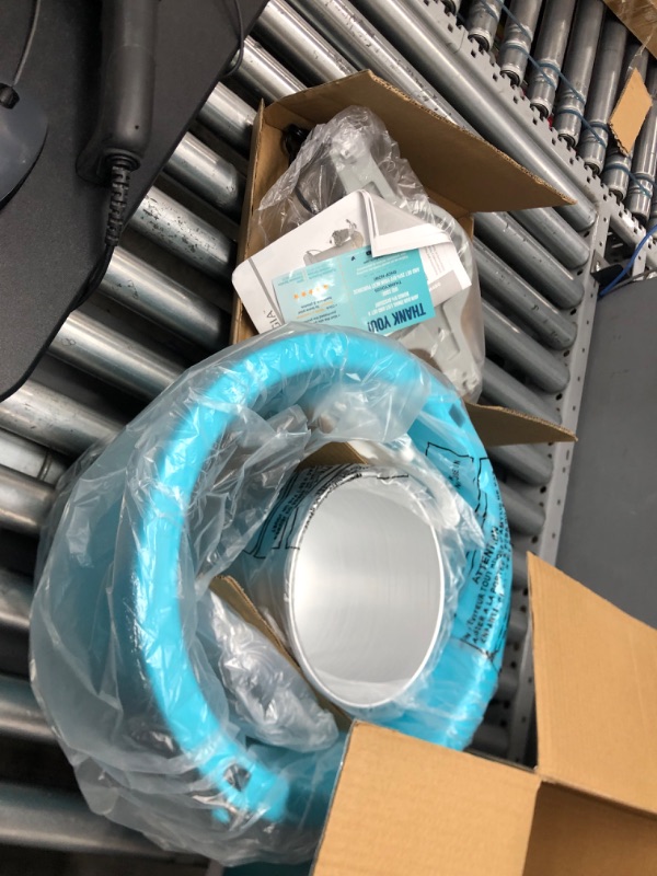 Photo 1 of Nostalgia Electric Ice Cream Maker, 4 Quarts, Soft Serve Machine with Easy-Carry Handle for Ice Cream, Frozen Yogurt or Gelato, Blue Blue Ice Cream Maker