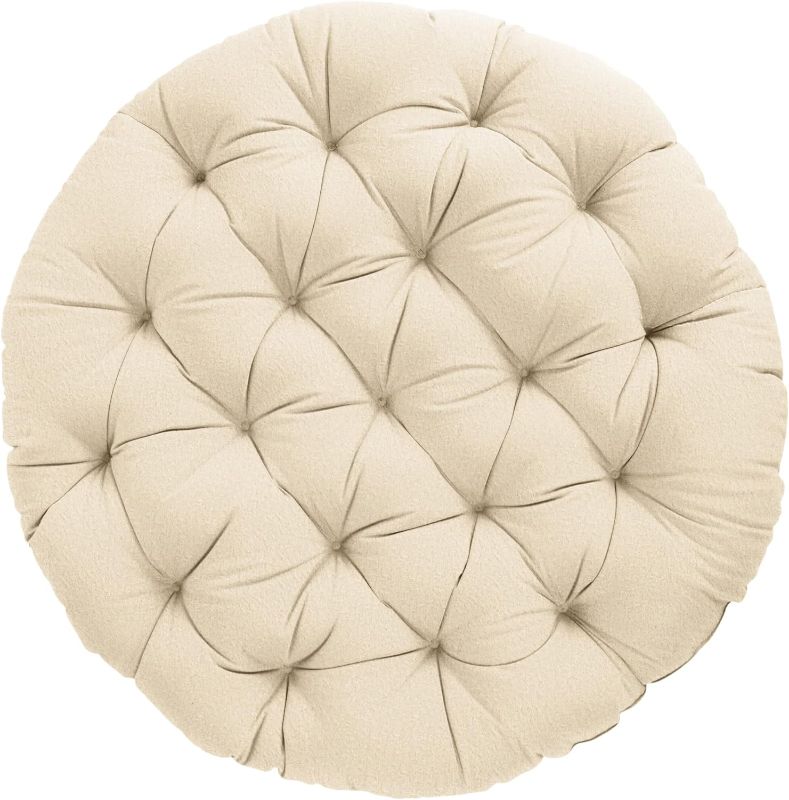 Photo 1 of 
Sorra Home Papasan Cushion, 44 in x 44 in x 4 in, Ivory