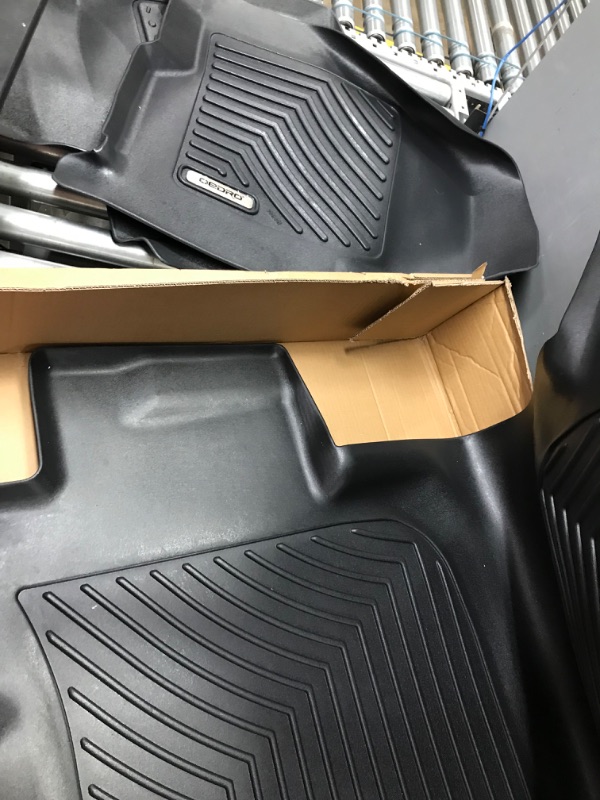 Photo 2 of 
OEDRO Floor Mats, Unique Black TPE All-Weather Guard Includes 1st and 2nd Row Full Set Liners