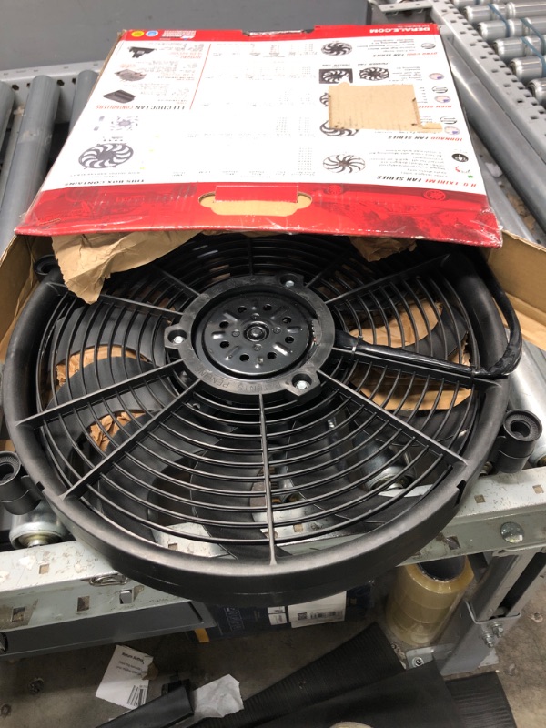 Photo 2 of Derale 18217 17" High Output Radiator Fan,Black