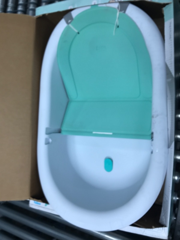 Photo 3 of 4-in-1 Grow-with-Me Bath Tub by Frida Baby Transforms Infant Bathtub to Toddler Bath Seat with Backrest for Assisted Sitting in Tub