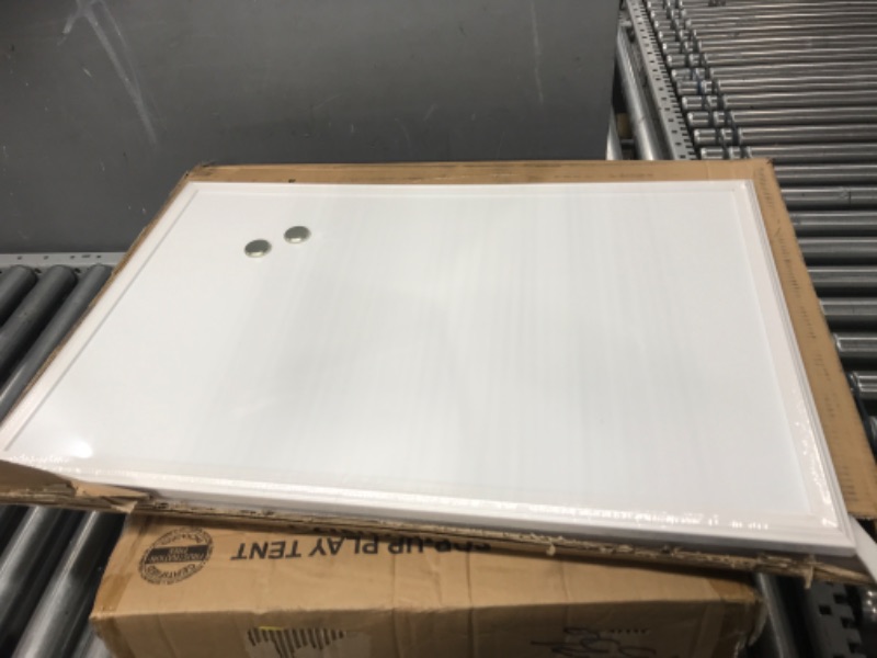 Photo 1 of U Brands Magnetic Dry Erase Board, 20 x 30 Inches, White Wood Frame (2071U00-01) 