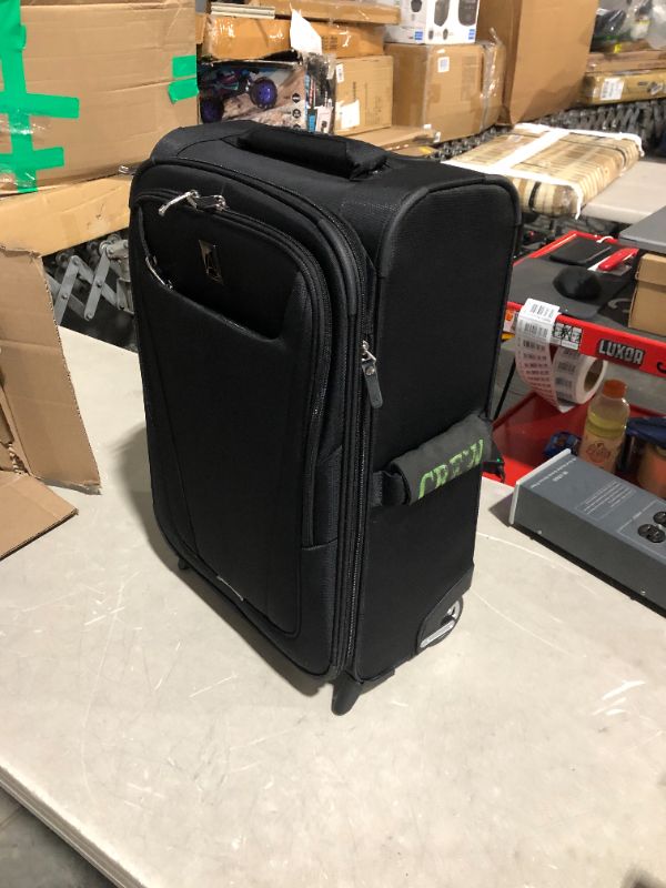 Photo 2 of * used item * see all images * 
Travelpro Crew Versapack Softside Expandable Spinner Wheel Luggage, Jet Black, Carry-On 21-Inch