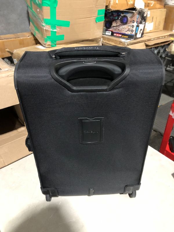 Photo 4 of * used item * see all images * 
Travelpro Crew Versapack Softside Expandable Spinner Wheel Luggage, Jet Black, Carry-On 21-Inch