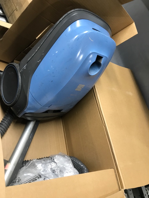 Photo 2 of Kenmore BC3005 Pet Friendly Lightweight Bagged Canister Vacuum Cleaner with Extended Telescoping Wand, HEPA, 2 Motors, Retractable Cord, and 4 Cleaning Tools, Blue