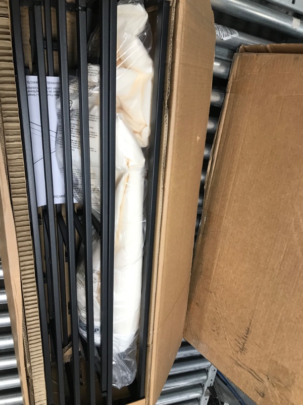 Photo 1 of Amazon Basics Smart Box Spring Bed Base, 9-Inch Mattress Foundation - Twin Size, Tool-Free Easy Assembly Twin 9-Inch Smart Box Spring