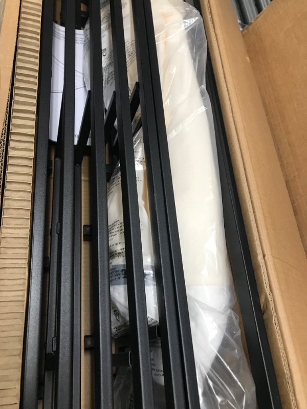 Photo 1 of Amazon Basics Smart Box Spring Bed Base, 9-Inch Mattress Foundation - Twin Size, Tool-Free Easy Assembly Twin 9-Inch Smart Box Spring