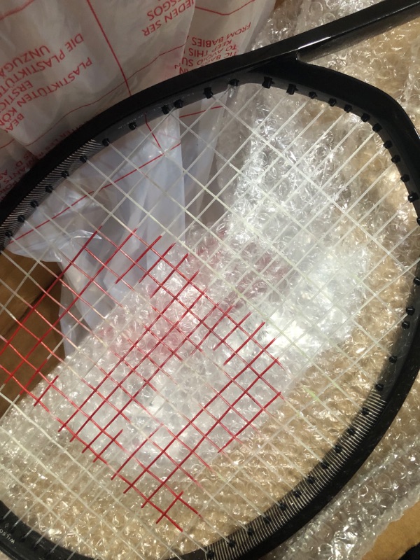 Photo 4 of **MINOR SCUFFS PREV USED*
Wilson XP 1 Adult Recreational Tennis Rackets - Black GRIP SIZE  3-4 3/8"