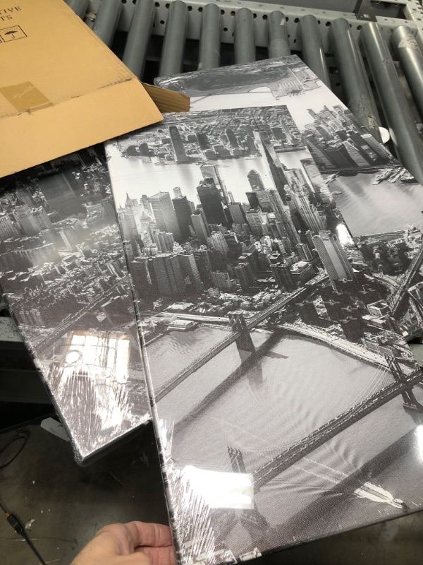 Photo 1 of 3 piece nyc city scape canvases