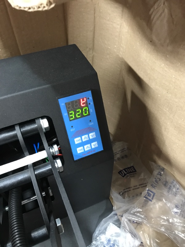 Photo 1 of PNKKODW Hat Press Digital Baseball Cap Heat Press Machine 6x3.5 Inch Clamshell Design Curved Element Cap Sublimation Transfer Press with LCD Timer and Temperature Control, Rigid Steel Frame