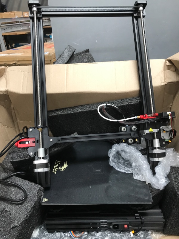 Photo 2 of *SEE NOTES* Creality Ender 3 Max Neo 3D Printer, CR Touch Auto Leveling Bed Dual Z-Axis Full-metal Extruder Silent Mainboard Filament Sensor FDM 3D Printers for Kid Beginners, Large Printing Size 11.8x11.8x12.6in