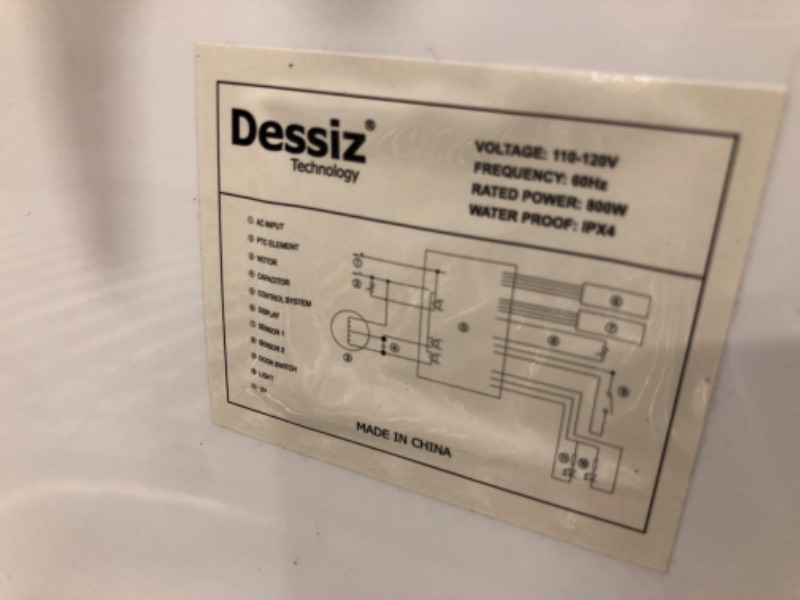 Photo 4 of **See notes** Dessiz Digital Control Compact Laundry Dryer - 10lbs Capacity, Portable Clothes Dryer Machine for Small Spaces, RVs and Apartments - Quiet, Sturdy and Easy to Use - Supplemental Dryer for Existing Laundry Machines - Drying Excellence Guarant
