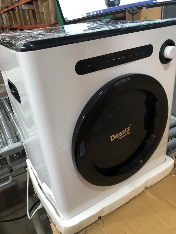 Photo 2 of **See notes** Dessiz Digital Control Compact Laundry Dryer - 10lbs Capacity, Portable Clothes Dryer Machine for Small Spaces, RVs and Apartments - Quiet, Sturdy and Easy to Use - Supplemental Dryer for Existing Laundry Machines - Drying Excellence Guarant