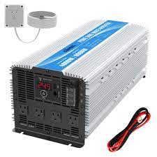 Photo 1 of GIANDEL 4000W 24 Volt Heavy Duty Pure Sine Wave Power Inverter DC24V to AC120V with 4 AC Outlets with Remote Control 2.4A USB and LED Display 4000w / 24v