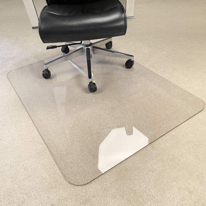 Photo 1 of [Upgraded Version] Crystal Clear 1/5" Thick 47" x 35" Heavy Duty Hard Chair Mat, Can be Used on Carpet or Hard Floor
Material Type:Hard Material - for Carpets &. HardFloors
Size:1Pack - 35"x 47"x 1/5"