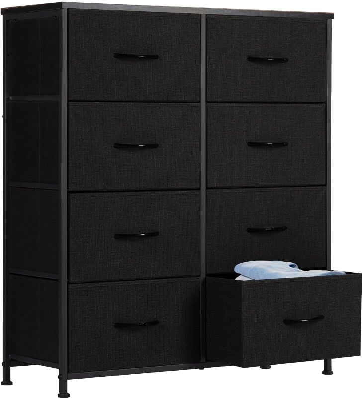 Photo 1 of ***MAJOR DAMAGE - BENT - SEE PICTURES***
Bedroom Drawer Dresser Organizer Storage Fabric, Black